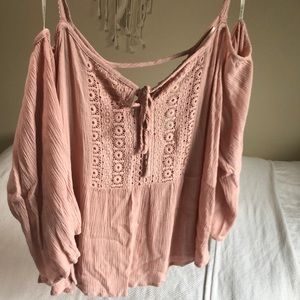 Forever 21 blush pink top